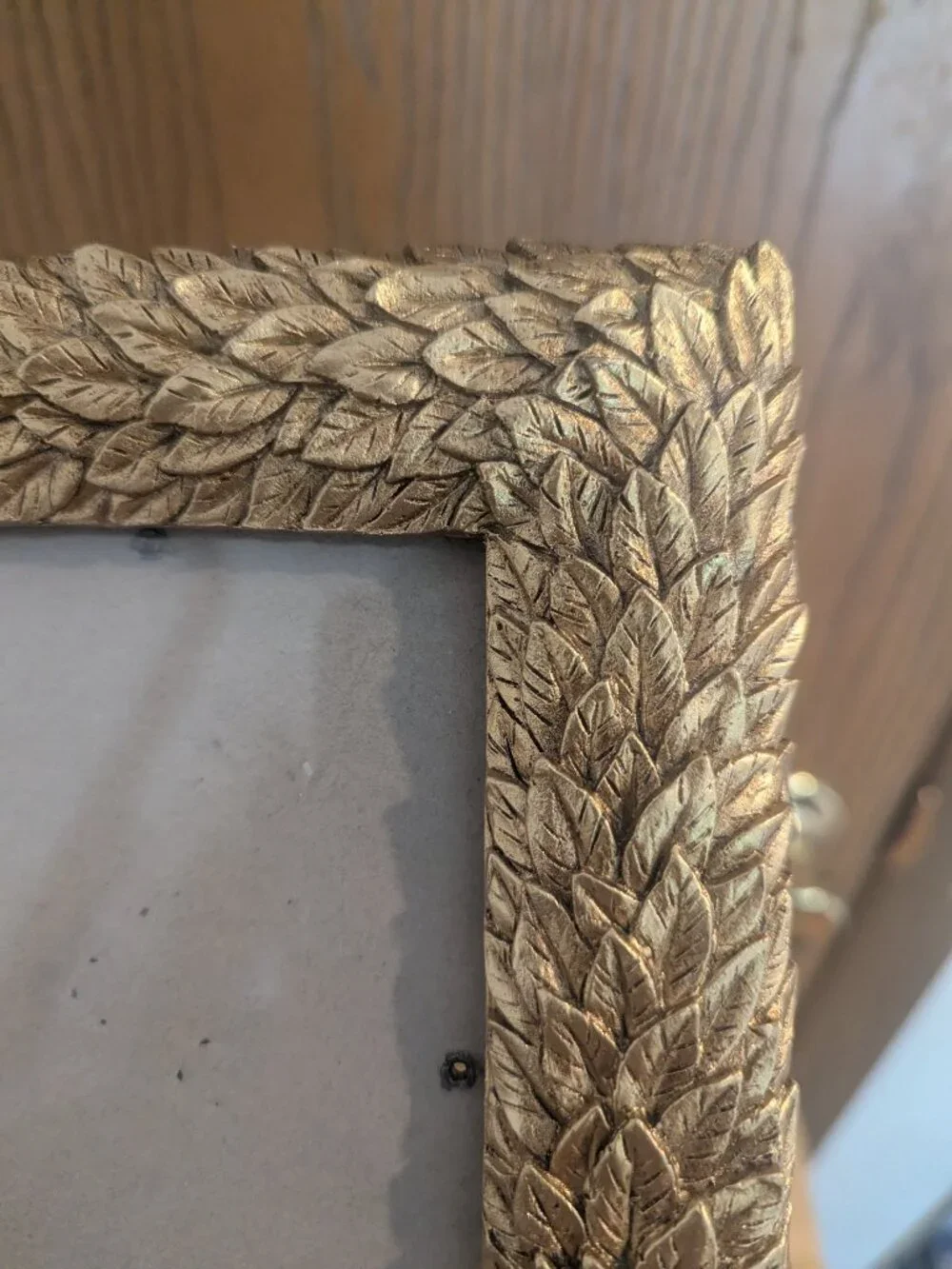 Vintage Leaf Frame Ornate, Gold Tone, Heavy, Stunning-Rachel Zoe‎ 8.25 x 6.5